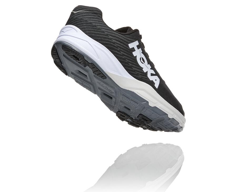 Tenis Hoka One One Hombre Negros/Blancos - Evo Carbon Rocket - BHFS25970